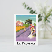 Lavanda Field in der Provence, Frankreich Postkarte (Stehend Vorderseite)