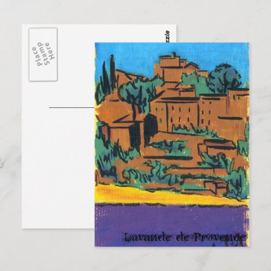 Lavande de Provence Postkarte (Vorne/Hinten)