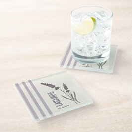 Lavande est. Nature Glasuntersetzer