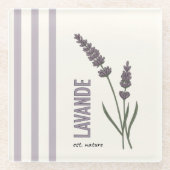 Lavande est. Nature Glasuntersetzer (Vorderseite)