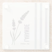 Lavande est. Nature Glasuntersetzer (Rückseite)