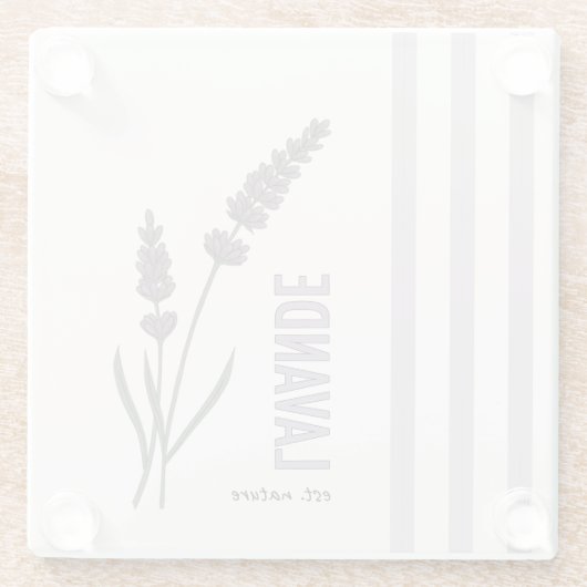 Lavande est. Nature Glasuntersetzer (Rückseite)
