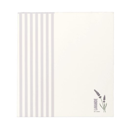 Lavande est. Nature Notizblock (Vorderseite)