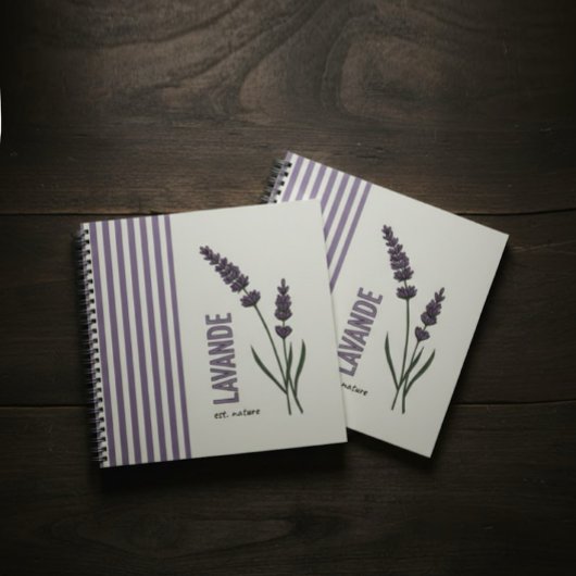 Lavande est. Nature Notizblock