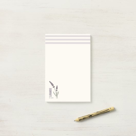 Lavande est. Nature Post-it Klebezettel (Auf Schreibtisch)