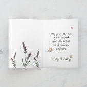 Lavande flowers and butterflies karte (Innenseite)
