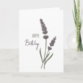 Lavande flowers karte (Vorderseite)