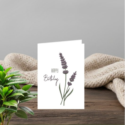 Lavande flowers karte