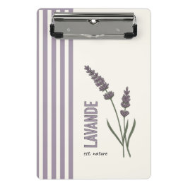 Lavande ist. Natur Mini Klemmbrett