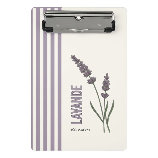 Lavande ist. Natur Mini Klemmbrett (Vorderseite)