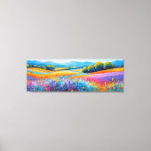 "Lavande Serenité" weite Landschaft Provence Leinwanddruck (Vorderseite)