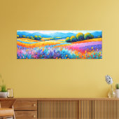 "Lavande Serenité" weite Landschaft Provence Leinwanddruck (Insitu (Wohnzimmer))