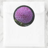 Lavander Dahlia Runder Aufkleber (Tasche)