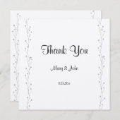 Lavander Floral Script Liebe Heart Wedding (Vorne/Hinten)