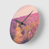 Lavander Runde Wanduhr (Winkel)