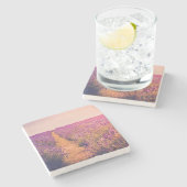 Lavander Steinuntersetzer (Seitenansicht)