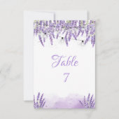 Lavander String Lights E Einladung (Vorderseite)