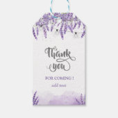 Lavander String Lights Geschenkanhänger (Vorderseite)