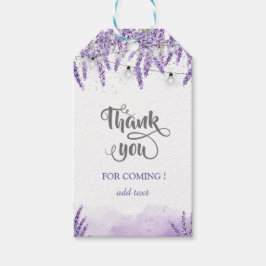 Lavander String Lights Geschenkanhänger