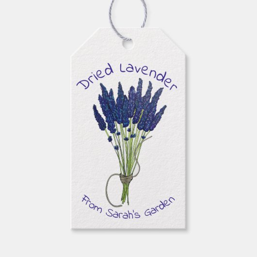 Lavandula Driving Lavendel Bunch Geschenkanhänger (Vorderseite)