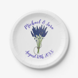 Lavandula Lavendel Strauß Kraut Lila Blume Garten Pappteller