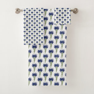 Lavandula Lavender Bunch Kraut Lila Blumengarten Badhandtuch Set