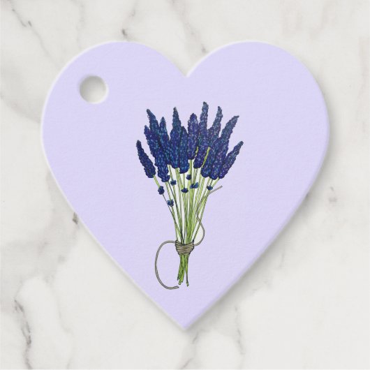 Lavandula Lavender Bunch Kraut Lila Blumengarten Geschenkanhänger (Vorderseite)