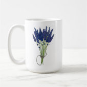Lavandula Lavender Bunch Kraut Lila Blumengarten Kaffeetasse (Links)