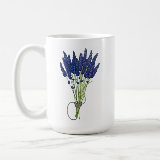 Lavandula Lavender Bunch Kraut Lila Blumengarten Kaffeetasse (Links)