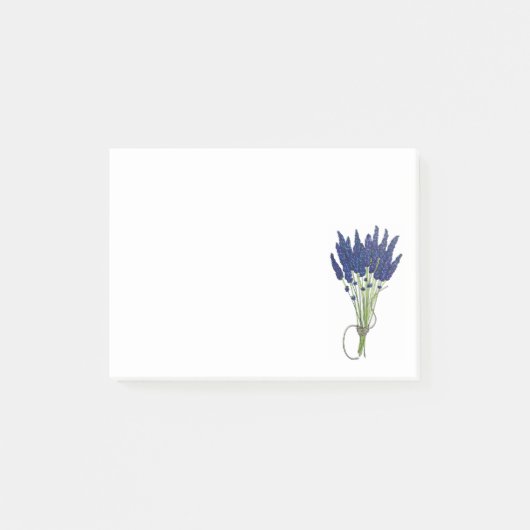 Lavandula Lavender Bunch Kraut Lila Blumengarten Post-it Klebezettel (Vorderseite)