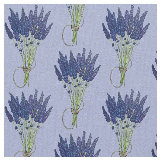 Lavandula Lavender Bunch Kraut Lila Blumengarten Stoff (Nahaufnahme)