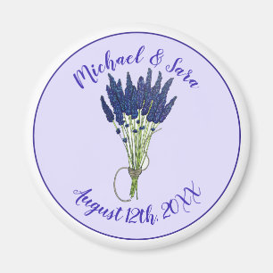 Lavandula Lavender Floral Lila Gastgeschenk Hochze Magnet