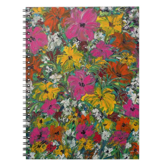 Lavanya Colorful Floral Notebook Notizblock (Vorderseite)