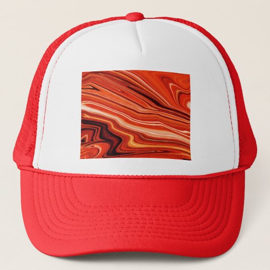 Lavareinstrich-Wirbel Truckerkappe (Vorderseite)