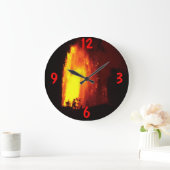 Lavastrom des Hawaiianischen Vulkans Große Wanduhr (Zuhause)