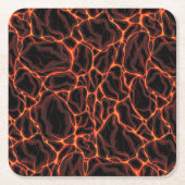 Lavaströme Rechteckiger Pappuntersetzer (Vorderseite)