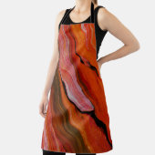 Lavaströmung in verschiedenen Farbtönen roter Schü Schürze (InSitu)