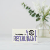 Lavateller, schwarzer Elfenbein Visitenkarte (Stehend Vorderseite)