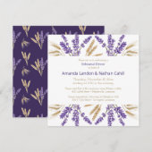 Lavatour & Wheat Probe Dinner Einladung (Vorne/Hinten)