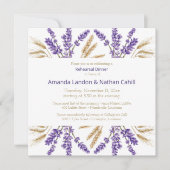 Lavatour & Wheat Probe Dinner Einladung (Vorderseite)