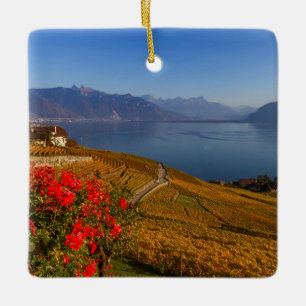 Lavaux Region, Waadt, die Schweiz Keramikornament