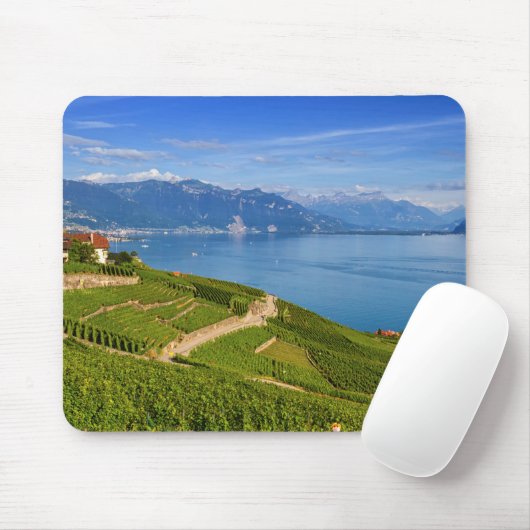 Lavaux Region, Waadt, die Schweiz Mousepad (Mit Mouse)