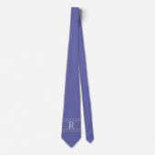 Lavder Lila Classic Monogram Neck Tie Krawatte (Vorderseite)