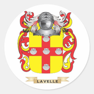 Lavelle Wappen (Familienwappen) Runder Aufkleber