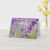 Lavendar • Birthday Card Karte (Gelbe Blume)
