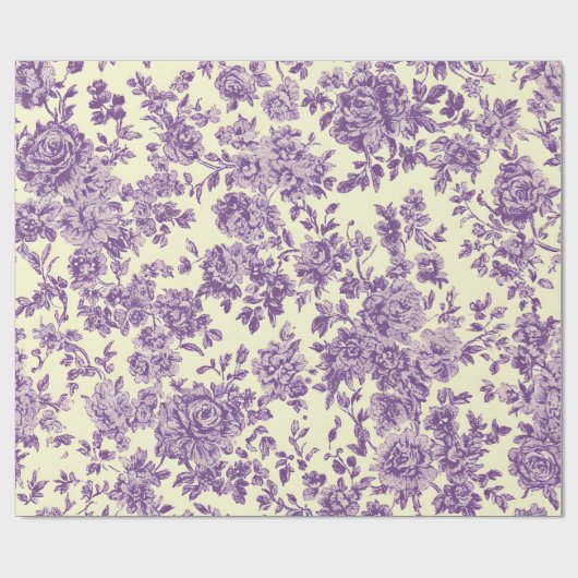 Lavendar Roses Geschenkpapier (Flach)