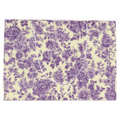 Lavendar Roses Große Geschenktüte (Rückseite)