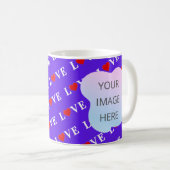 Lavende LIEBE Stylish Kaffeetasse (VorderseiteRechts)