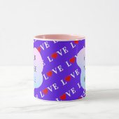 Lavende LIEBE Stylish Tasse (Zentrum)