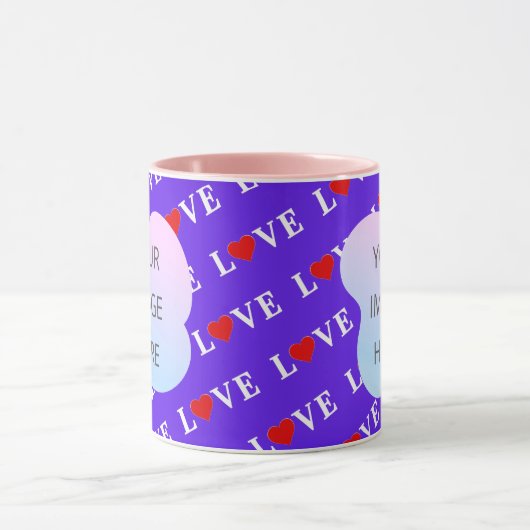 Lavende LIEBE Stylish Tasse (Zentrum)